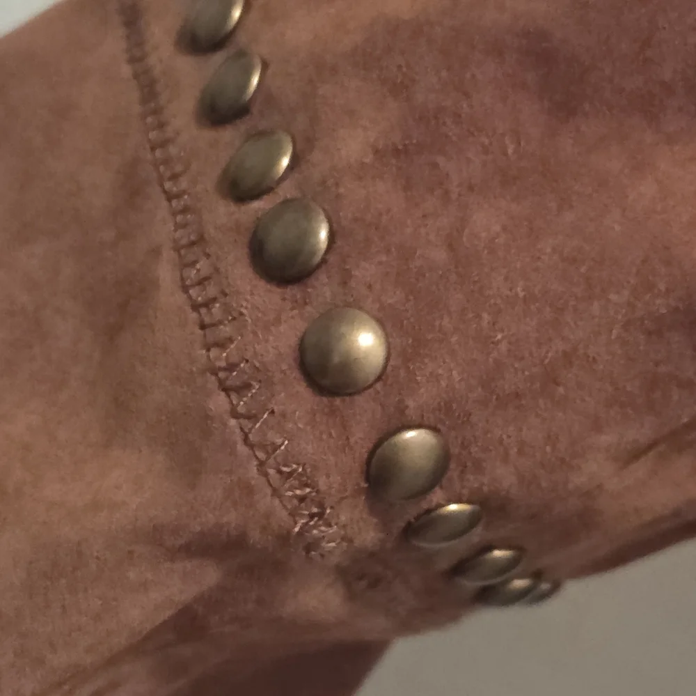 CHI by Falchi Tan Leather Studded Jacket NWT L - Picture 15 of 16